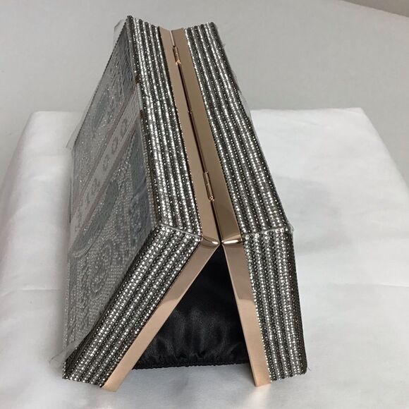 Acrylic Clutch Rhinestone $10,000 Dollar Stack Clutch Crossbody Bag New - Picture 14 of 15